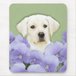 Labrador Retriever Puppy Painting Original Dog Art Mouse Pad