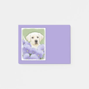 Labrador Retriever Puppy Painting Original Dog Art Post-it Notes