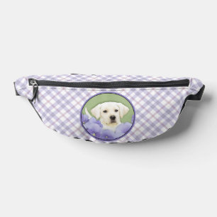 Labrador Retriever Puppy Painting Yellow Dog Art Fanny Pack
