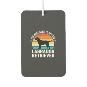 Labrador Retriever Retro Dog Petting Air Freshener