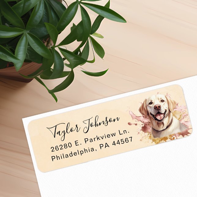 Labrador Retriever Return Address Label (Creator Uploaded)