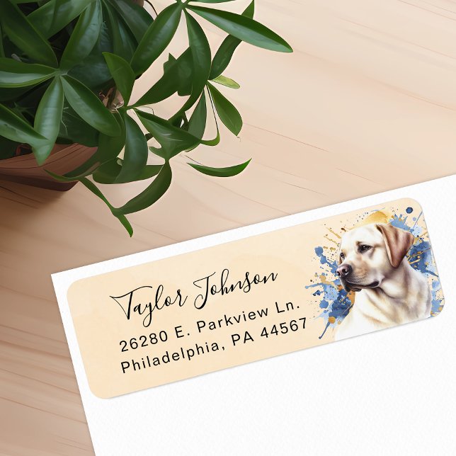 Labrador Retriever Return Address Label (Creator Uploaded)