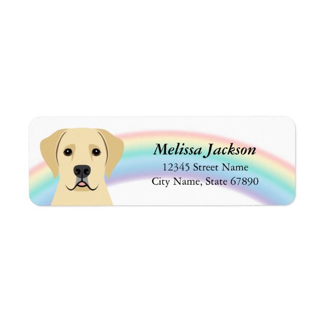 Labrador Retriever Return Address Labels (Front)