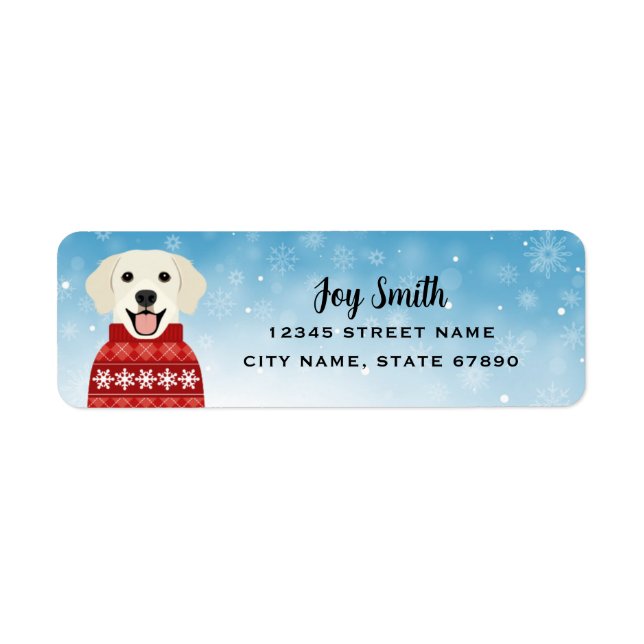 Labrador Retriever Return Address Labels (Front)
