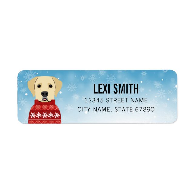 Labrador Retriever Return Address Labels (Front)