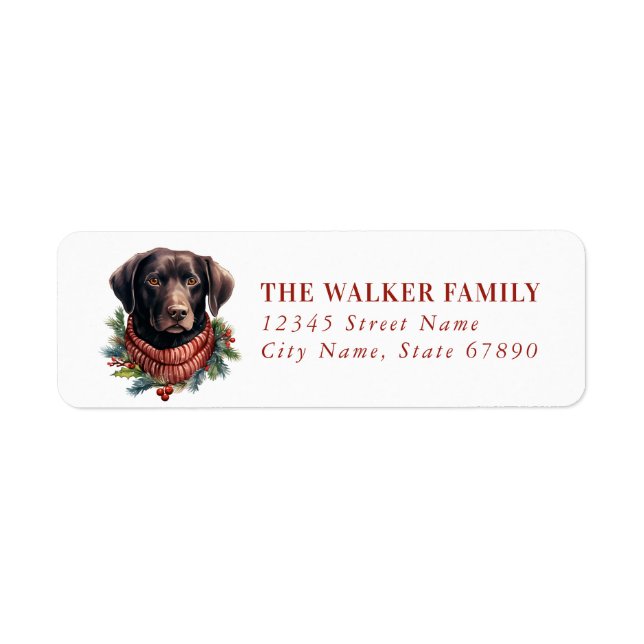 Labrador Retriever Return Address Labels (Front)