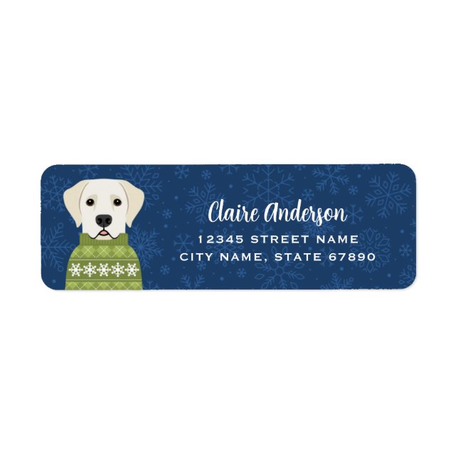 Labrador Retriever Return Address Labels (Front)