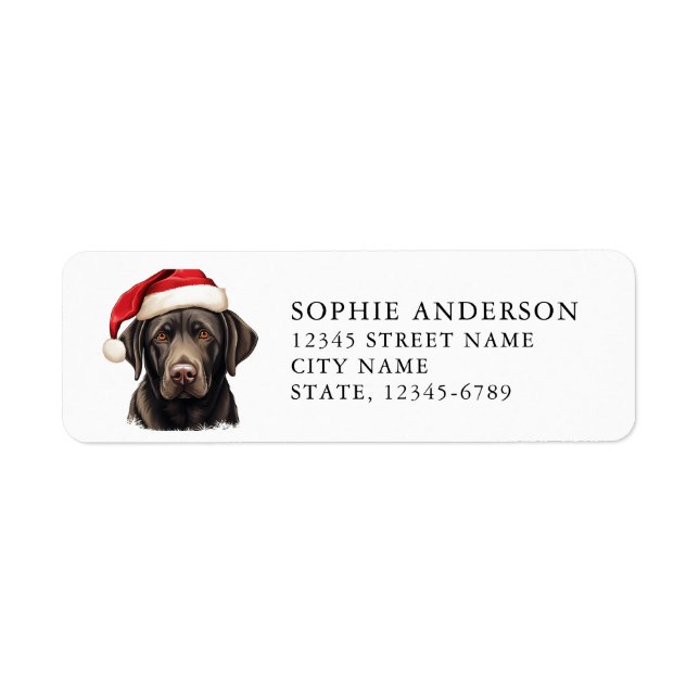 Labrador Retriever Return Address Labels (Front)