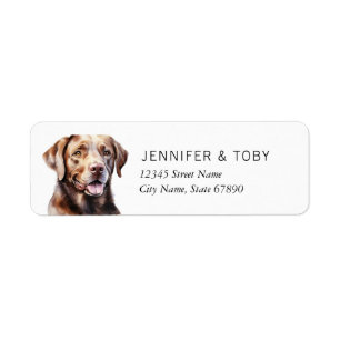 Labrador Retriever Return Address Labels