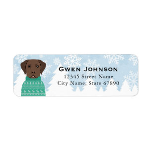 Labrador Retriever Return Address Labels