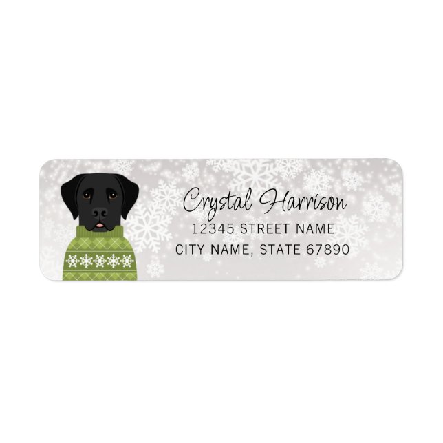 Labrador Retriever Return Address Labels (Front)