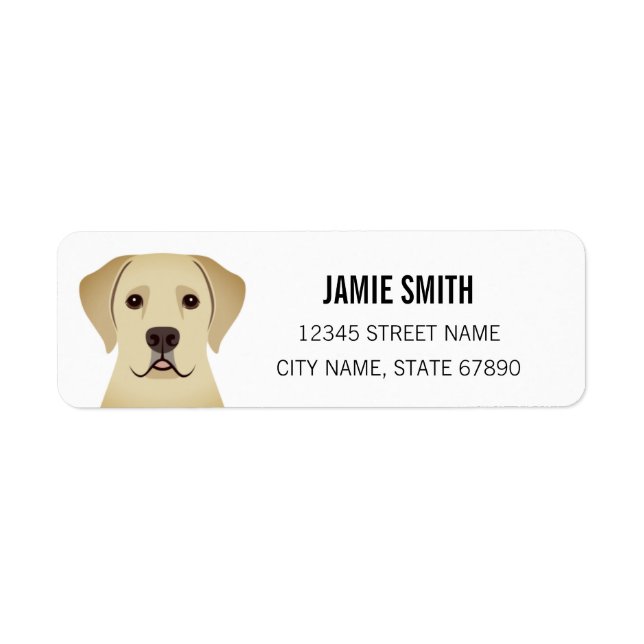 Labrador Retriever Return Address Labels (Front)
