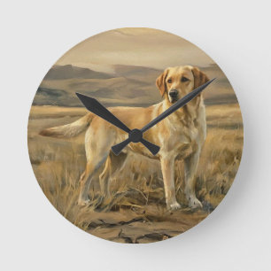 Labrador Retriever Round Clock