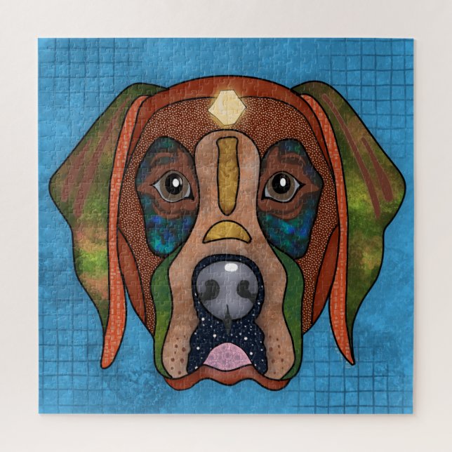 Labrador Retriever sale chien visage Jigsaw Puzzle (Vertical)