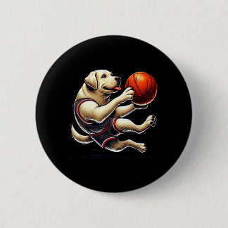 Labrador Retriever Shooting Basball 2 Inch Round Button