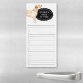 Labrador Retriever Shopping List  Magnetic Notepad (In Situ)