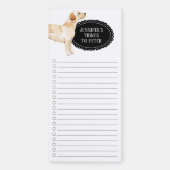 Labrador Retriever Shopping List  Magnetic Notepad (Front)