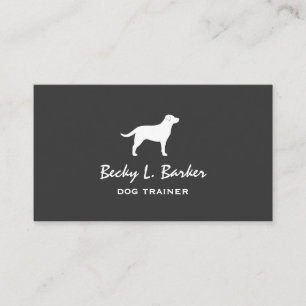 Labrador Retriever Silhouette Business Card