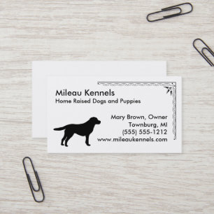 Labrador Retriever Silhouette Business Card