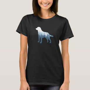 Labrador Retriever Silhouette Lab Dog Outdoor Natu T-Shirt