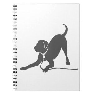 Labrador retriever silhouette notebook