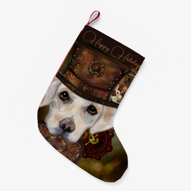 Labrador Retriever   Small Christmas Stocking (Front (Hanging))