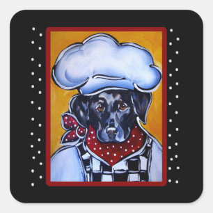 LABRADOR RETRIEVER  SQUARE STICKER