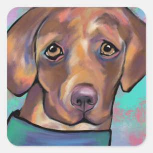LABRADOR RETRIEVER            SQUARE STICKER