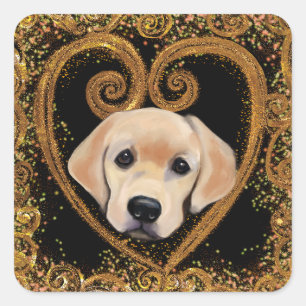Labrador Retriever Square Sticker