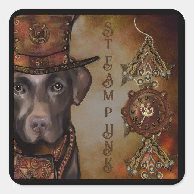 Labrador Retriever   Square Sticker (Front)