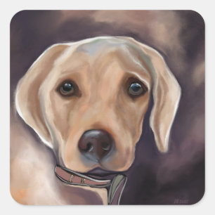 Labrador Retriever Square Sticker