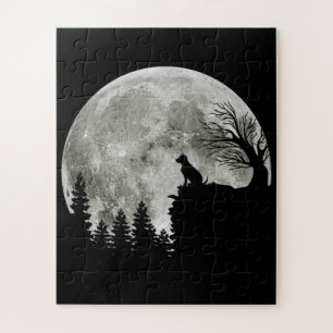 Labrador Retriever Stand On Mountain Halloween Jigsaw Puzzle