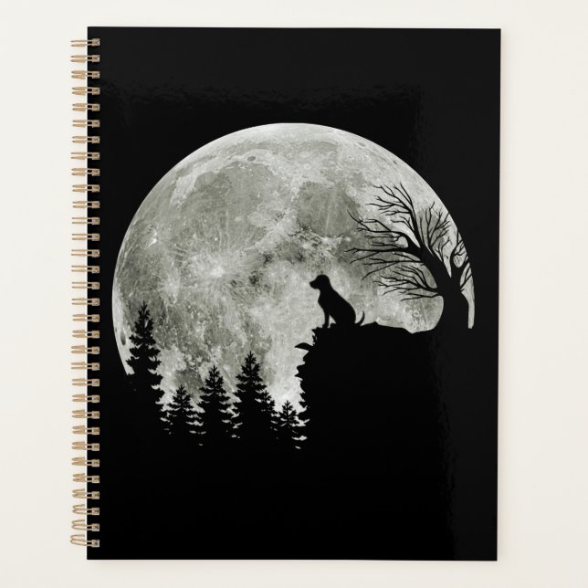 Labrador Retriever Stand On Mountain Halloween Planner (Front)
