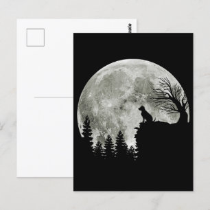 Labrador Retriever Stand On Mountain Halloween Postcard