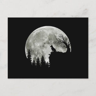 Labrador Retriever Standing On Mountain Halloween Postcard