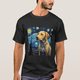 Labrador Retriever Starry Night For Dog Mom Dog Da T-Shirt