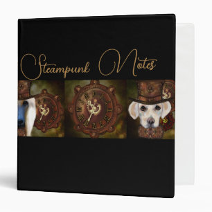 Labrador Retriever Steampunk Binder
