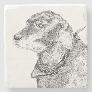 Labrador Retriever stone coaster
