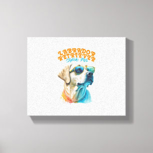 Labrador Retriever Stylish Pets Canvas Print