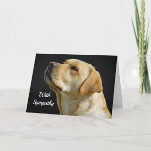 Labrador Retriever Sympathy Card