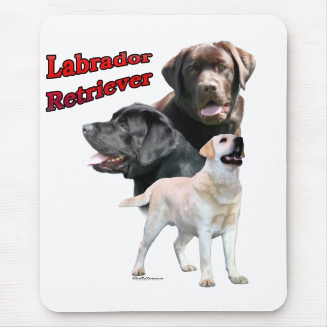 Labrador Retriever Trio 2 Mouse Pad (Front)
