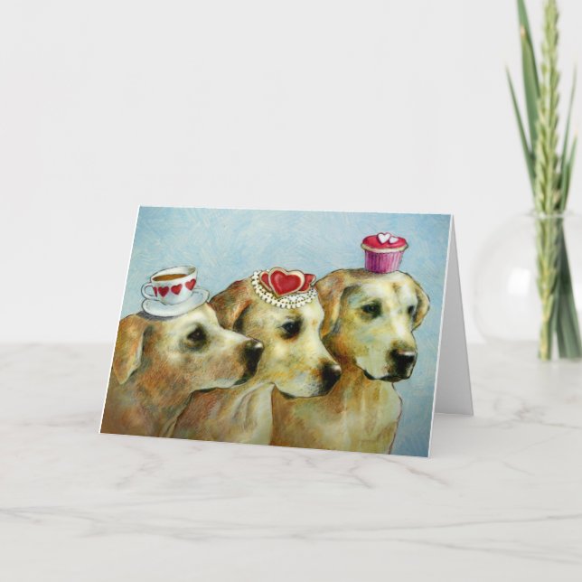 Labrador Retriever Valentine Card (Front)