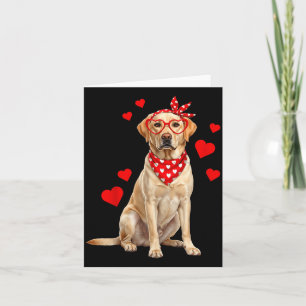 Labrador Retriever Valentines Day Dog Lover Heart Card
