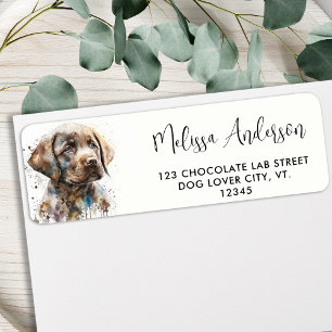 Labrador Retriever Watercolor Dog Adresse de retou