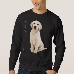 Labrador Retriever White Lab Dog Mom Sweatshirt