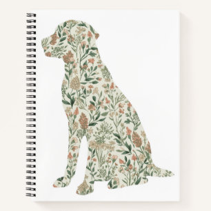 Labrador Retriever Wildflower Dog Mom Cottagecore Notebook