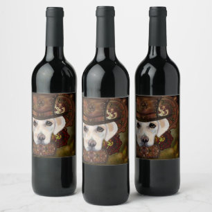 Labrador Retriever   Wine Label