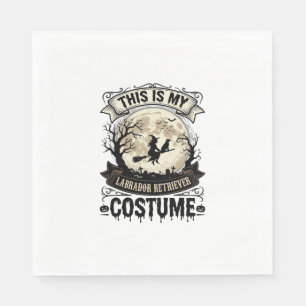 Labrador Retriever Witch Halloween Costume Shirt_1 Napkin