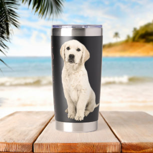 Labrador Retriever Women Men White Lab Mom Dad Dog Insulated Tumbler