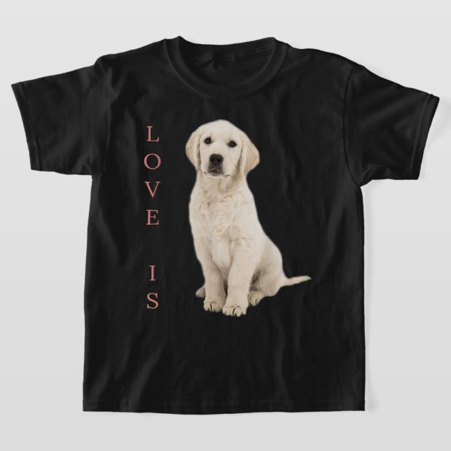 Labrador Retriever Women Men White Lab Mom Dad Dog T-Shirt (Laydown)